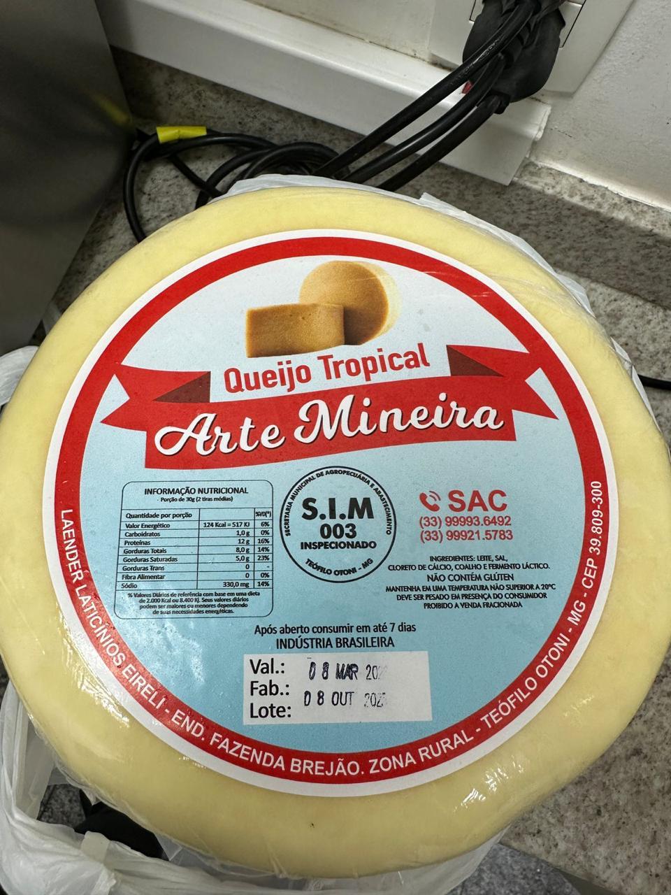 Queijo Tropical Arte Mineira — Laender Laticínios